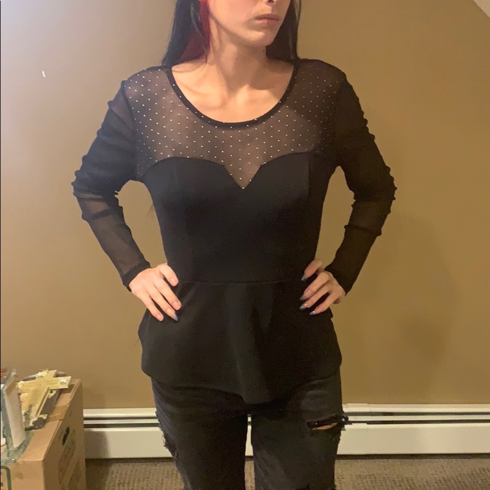 black blouse